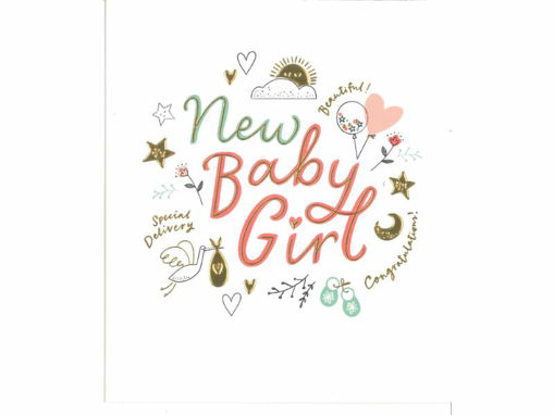 Picture of NEW BABY GIRL CARD